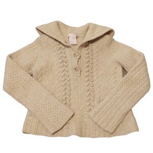 Rebecca Taylor Merino Wool Hoodie Sweater